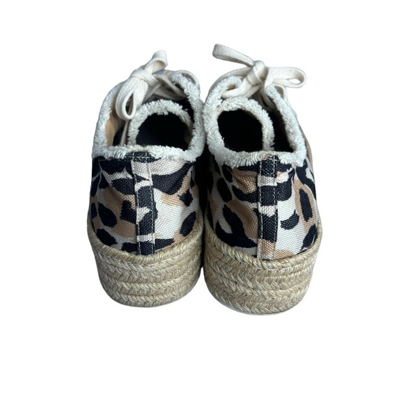 SCHUTZ LUANA CHEETAH ESPADRILLE PLATFORM SNEAKERS Size 8 - Picture 3 of 9